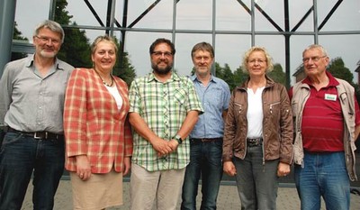 V.l.n.r.: Ludger Schlüter, Wilma Eberlei, Peter Meiwald, Dieter Herde, Ina Korter, Karl-Fritz Gertjejanßen