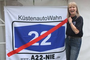 Landtagskandidatin Susanne Miks bei der Sternfahrt durch unzerschnittene Lebensräume