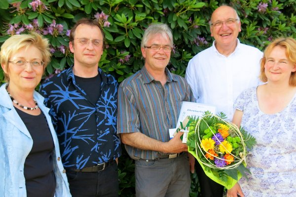 V.l.n.r.: Inge Langhorst, Eckart Roese, Michael Köver, Gerd Langhorst, Dr. Sabine Eyting