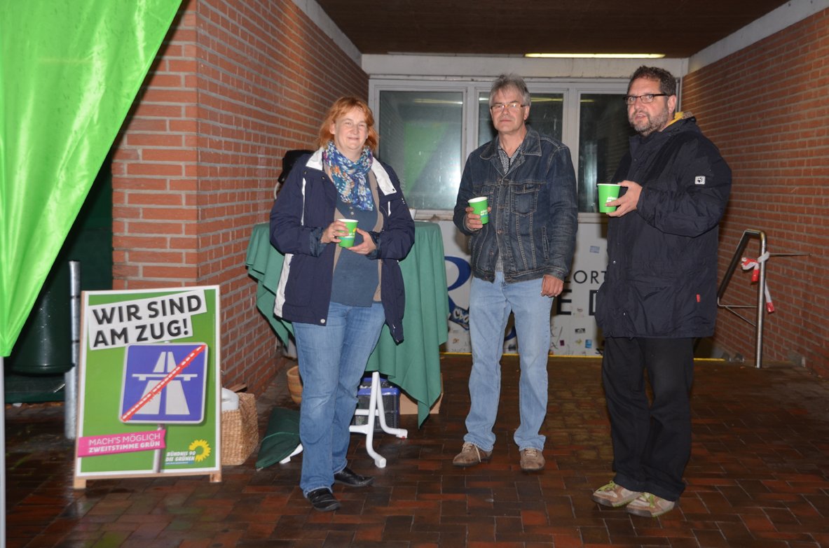 V.l.n.r: Sabine Eyting, Michael Köver, Peter Meiwald