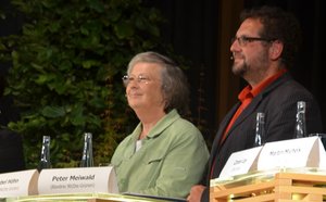 Bärbel Höhn, MdB, Stellv. Fraktionsvorsitzende und Peter Meiwald, unser Bundestagskandidat