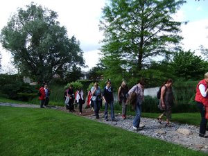 Frauen im Park der Gärten