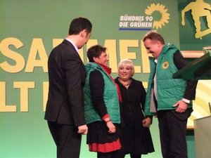 Viel Erfolg und grüne Westen für Anja Piel und Stefan Wenzel
